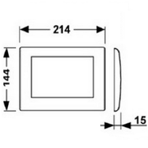 Панель змиву TECE ambia 9242100 Панель змиву TECE ambia 9242100