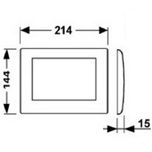 Панель змиву TECE ambia 9242100 Панель змиву TECE ambia 9242100