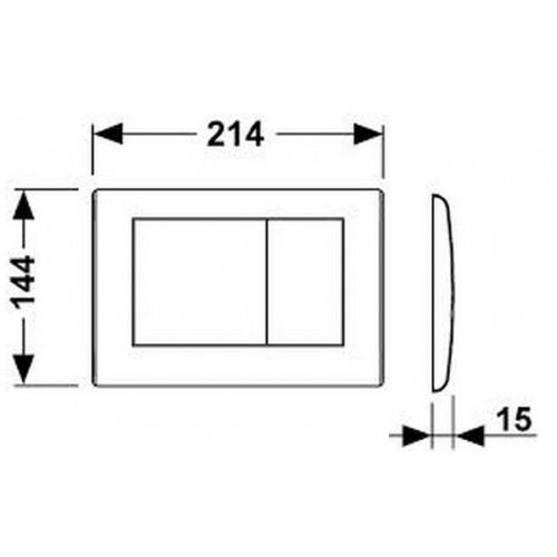 Панель змиву TECE planus 9240322