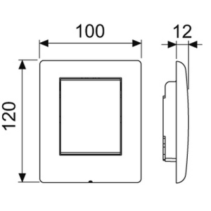 Панель смыва TECE planus 9242312 Панель смыва TECE planus 9242312