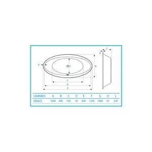 Koller Pool Ванна акрилова Grace (окремо стоїть) 190x90