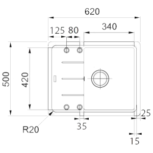 Гранитная мойка Franke BFG 611-62 Гранитная мойка Franke BFG 611-62
