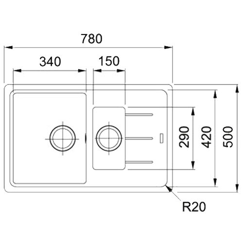 Гранитная мойка Franke BFG 651-78 Гранитная мойка Franke BFG 651-78
