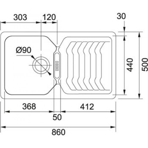 Гранітне миття Franke BAG 611 Гранітне миття Franke BAG 611