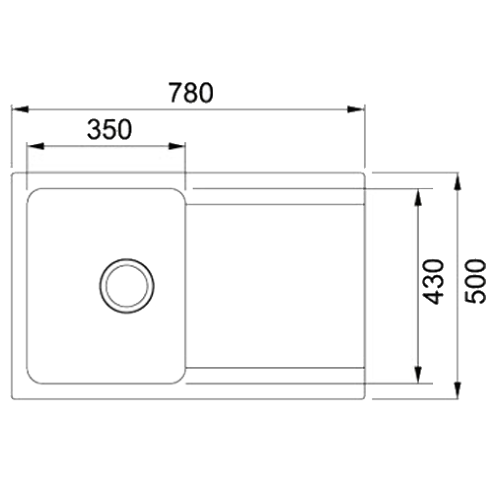 Тектонитовая мойка Franke OID 611-78