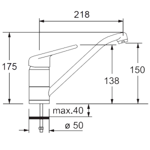 Смеситель для кухни Franke Princess 750 Смеситель для кухни Franke Princess 750