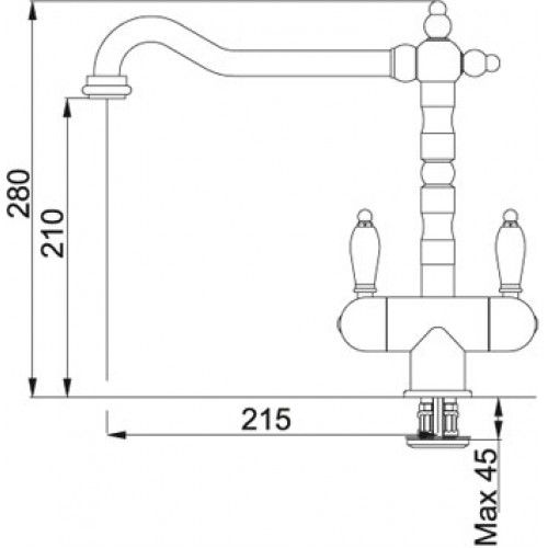 Смеситель для кухни Franke Old England Смеситель для кухни Franke Old England