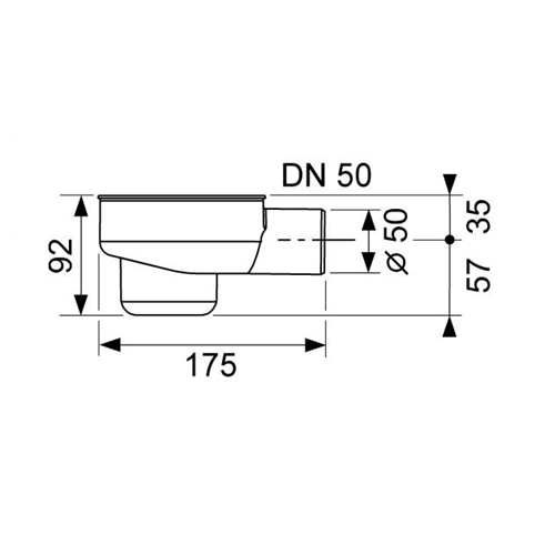 Сифон ТЕСЕ средний 650001 Сифон ТЕСЕ средний 650001