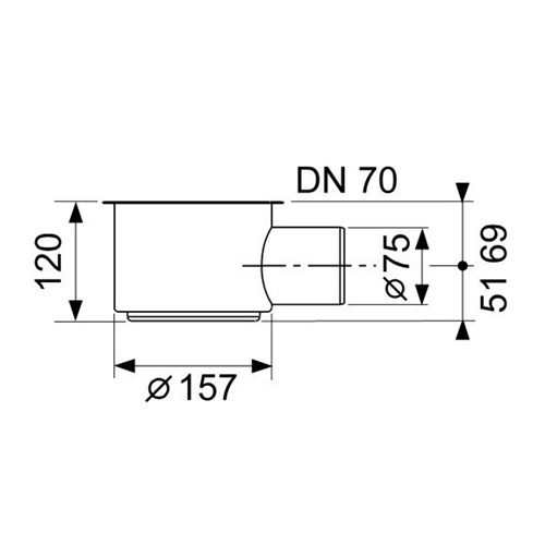 Сифон ТЕСЕ высокий 650002 Сифон ТЕСЕ высокий 650002