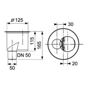 Сифон ТЕСЕ вертикальний 650003