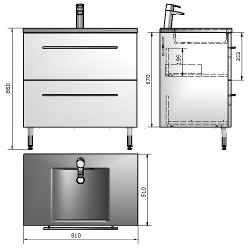 Комплект меблів Буль Буль GOA 80 Комплект меблів Буль Буль GOA 80