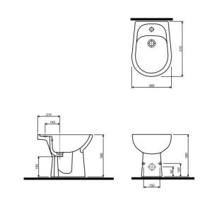 Kolo Nova Top Біде підлогове 65000