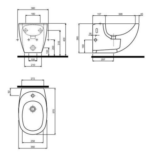 Kolo Ego by Antonio Citterio Біде навісне K15100