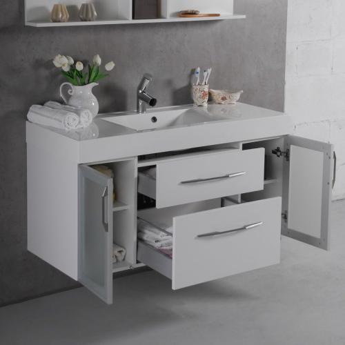 Шафка навісна Fancy Marble модель Barbados 2-90 з раковиною Nadja