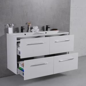 Шкафчик навесной Fancy Marble модель Cuba 120 с раковиной Amelia 1200 D ( под заказ)