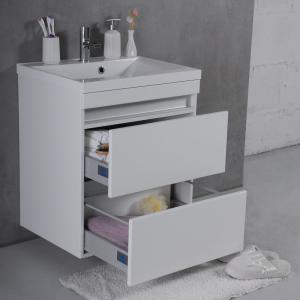 Шкафчик навесной Fancy Marble модель Borneo 600 с раковиной Lucia