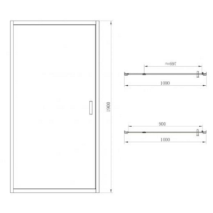 Душові двері Primera Frame SDC (SDG, SDP) 1110 (100 см)