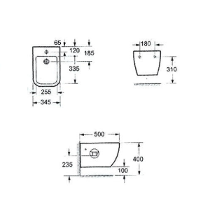 Биде подвесное VOLLE Orlando 13-35-014