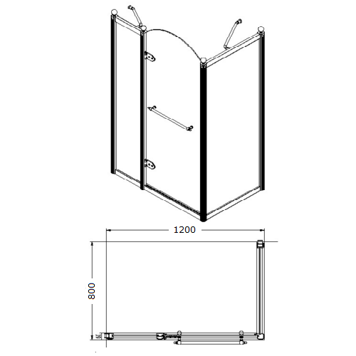 Душова кабіна Grand Tenerife Combi 10-22-164 G/S Душова кабіна Grand Tenerife Combi 10-22-164 G/S