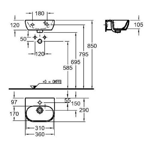 Раковина Keramag 4U-36 273436