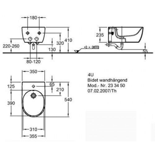 Підвісне біде Keramag 4U 233450