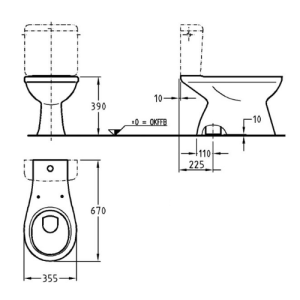 Підлоговий унітаз Keramag Renova NR. 1 203811
