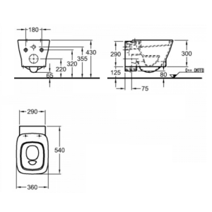 Унитаз подвесной Keramag Silk 203650