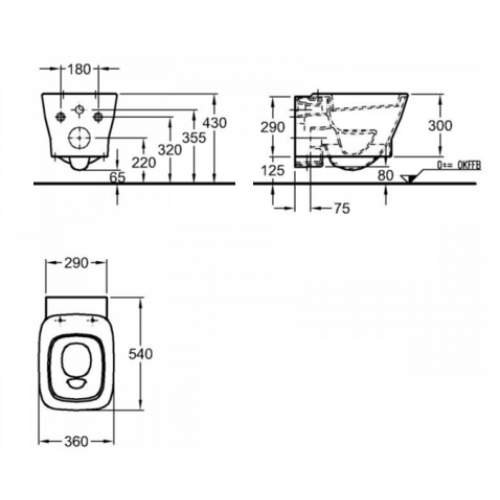 Унитаз подвесной Keramag Silk 203650