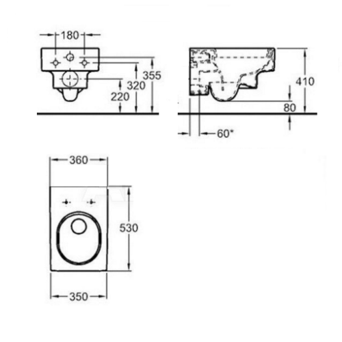 Унітаз підвісний Keramag Preciosa II 203200