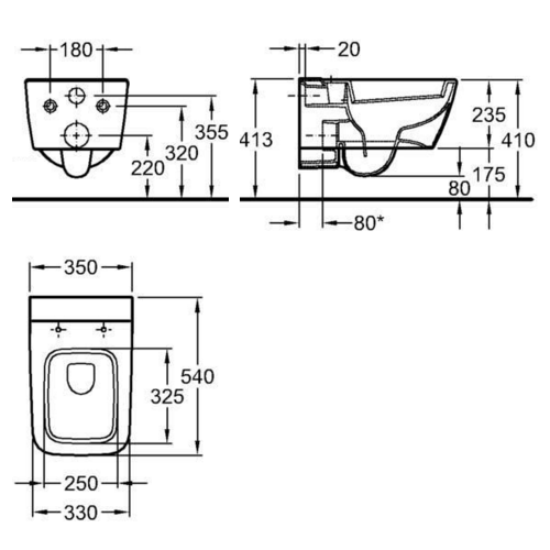 Унітаз підвісний Keramag It! 201900