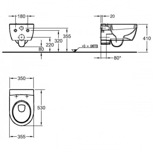 Унітаз підвісний Keramag iCon 204000