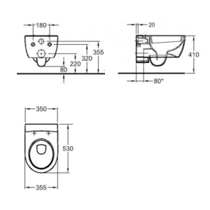 Унітаз підвісний Keramag 4U 203450