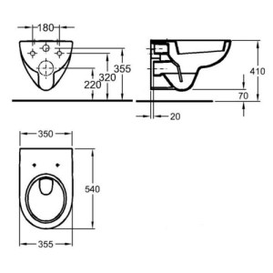 Унітаз підвісний Keramag Renova Nr 1. 203050