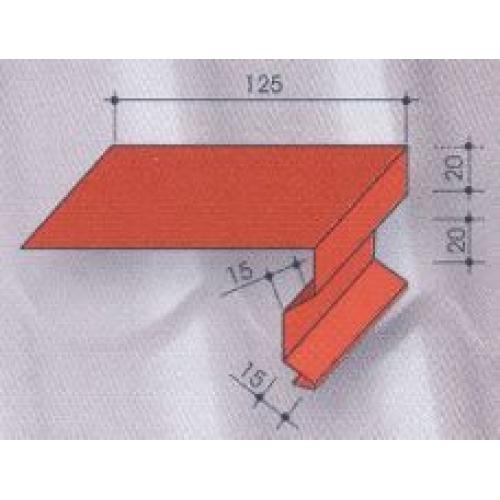 Планка карнизу для металочерепиці ПК Поліестер матовий