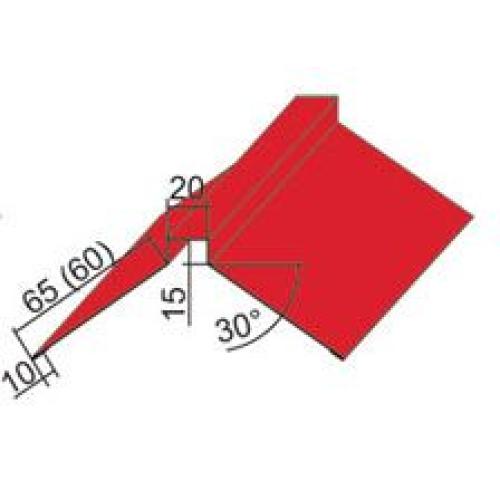 Планка ковзана для металочерепиці К-3 Поліестер матовий