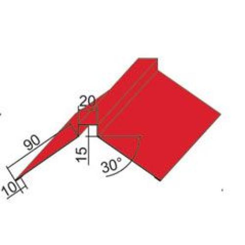 Планка ковзана для металочерепиці К-2 Поліестер матовий