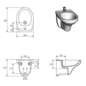 Cersanit Delfi Біде навісне