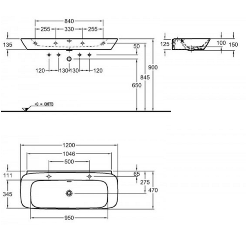 Раковина Keramag Silk 121620