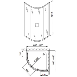 Душова кабіна Aquaform Borneo 90 100-06232