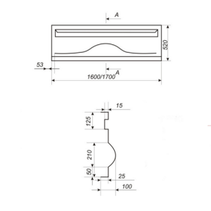 Ванна акрилова Bisante Мілано 170 Ванна акрилова Bisante Мілано 170