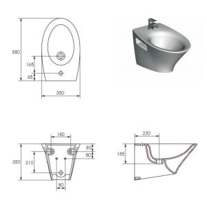 Cersanit Venezia Біде навісне Cersanit Venezia Біде навісне