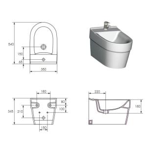 Cersanit Deco Біде навісне Cersanit Deco Біде навісне