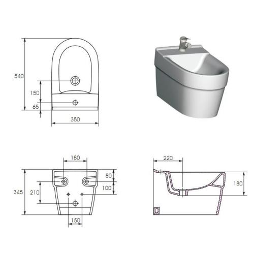 Cersanit Deco Біде навісне Cersanit Deco Біде навісне