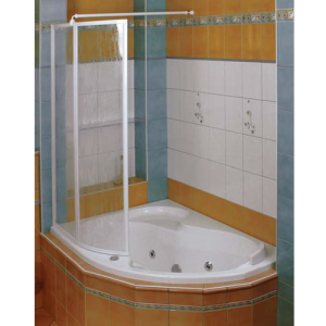 RAVAK Штора для ванны VSK 2 Rosa 150 белый L/R