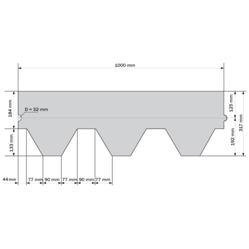 Битумная черепица Ruflex Mint SOTA Красный Битумная черепица Ruflex Mint SOTA Красный