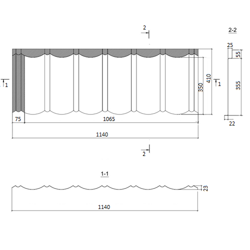 Композитная металлочерепица Queentile Classic