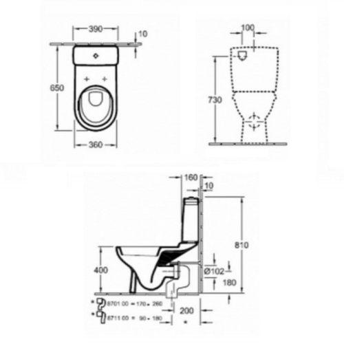 Унітаз підлоговий Villeroy & Boch O. Novo Унітаз підлоговий Villeroy & Boch O. Novo
