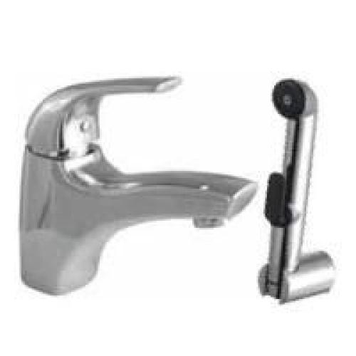 Змішувач для умивальника з гігієнічним душем та донним клапаном Sense 1 F7504000 AM PM