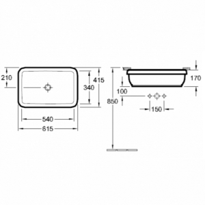Раковина Villeroy & Boch Architectura, 417760