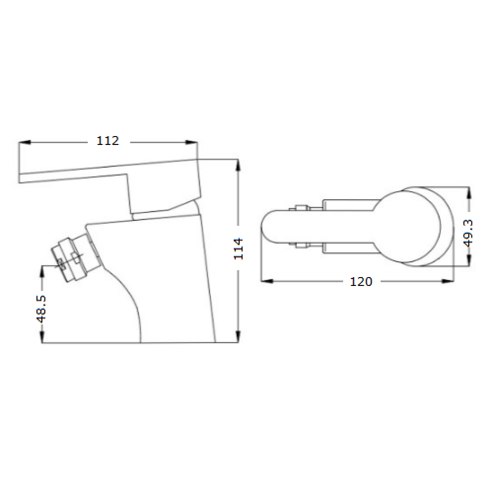 Смеситель для биде Invena Natea BB-76-001